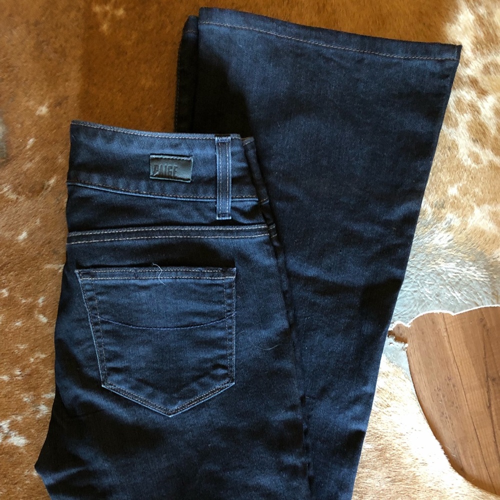 Paige Denim Trouser Size 27 x 30 Inseam Dark Wash
